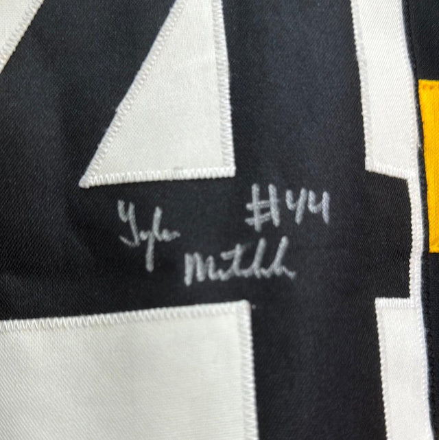 Signed Pittsburgh Steelers #44 Terry Matakevich Sz Bumblebee Jersey XL