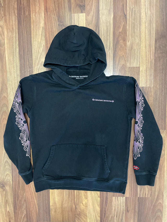 Chrome Hearts Matty Boy Pink Floral Hoodie Small