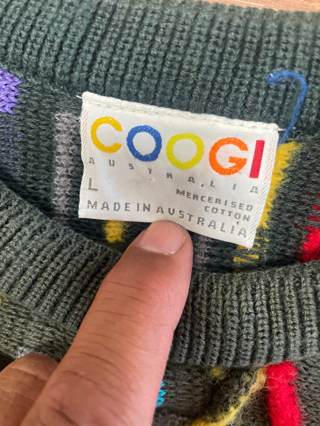 Vintage COOGI 3D Sweater L