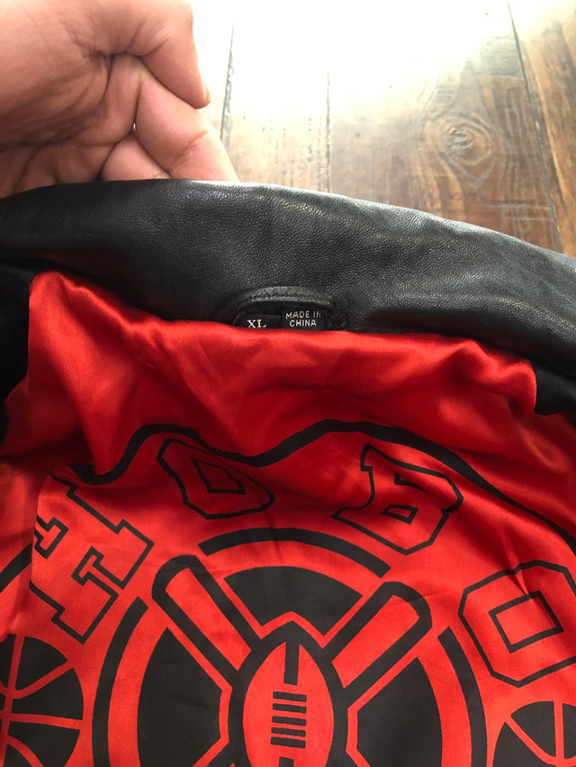 Vintage Rare Michael Hoban North Beach USA Reversible Leather Jacket XL