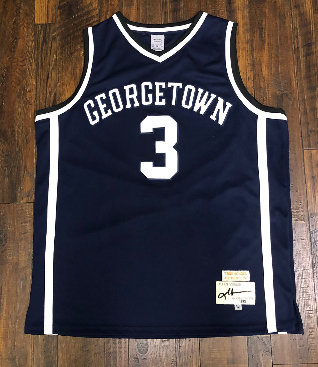 Allen Iverson Georgetown True School Authentics Jersey 3XL