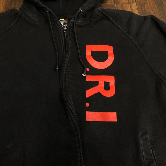 Rare Vintage 1987 D.R.I. CROSSOVER Hooded Jacket M