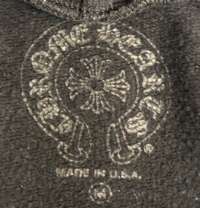 Chrome Hearts Horse Shoe Floral Hoodie Medium