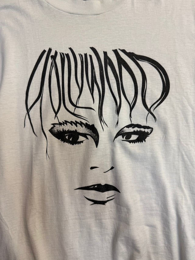 Vintage 90s Hollywood Face Graphic T-Shirt - Screen Stars Best USA (Size L)