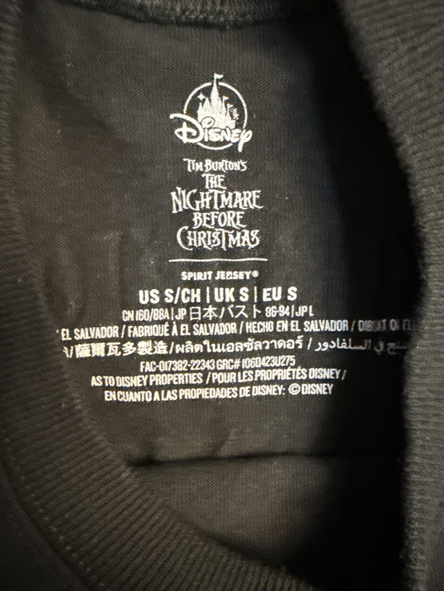 Disney Nightmare Before Christmas Spirit Jersey – Jack & Sally Stripe – Size S