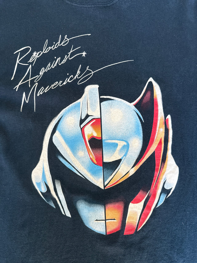 Y2K Daft Punk x Mega Man Tee Reploids Against Mavericks Size M