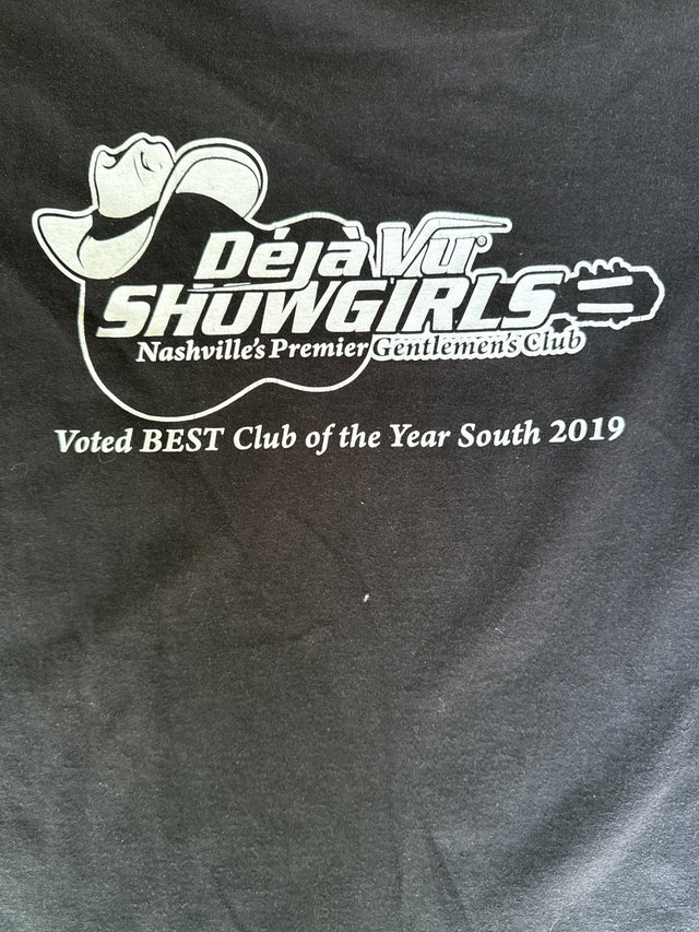 Deja Vu Showgirls Nashville Halloween Tee – Pole Dancer Graphic – Size XL