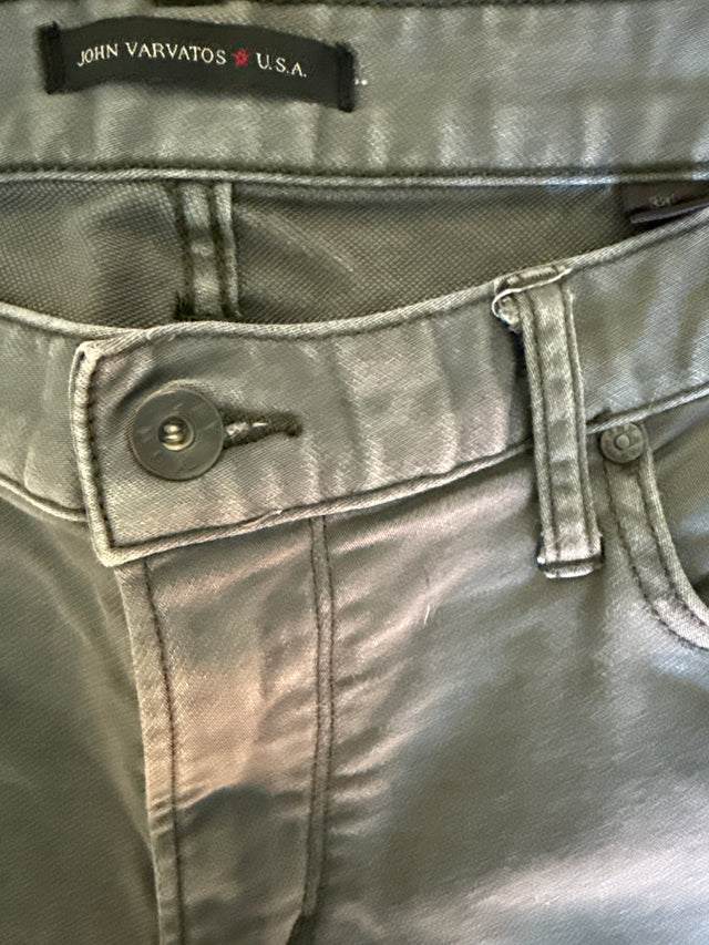 John Varvatos U.S.A. Bowery Slim Straight Pants – Washed Grey Men’s 34x32