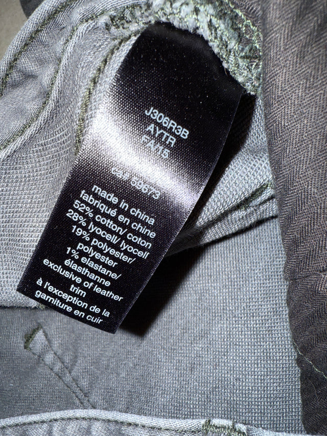 John Varvatos U.S.A. Bowery Slim Straight Pants – Washed Grey Men’s 34x32