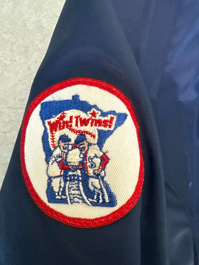 Vintage 1980s Minnesota Twins Satin Bomber Jacket – Size Large