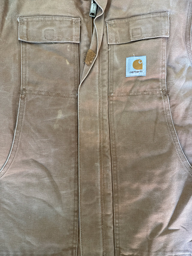 Vintage 1980s Carhartt Detroit Jacket – Made in USA, Union Tag – Brown Duck, Size 40 Regular