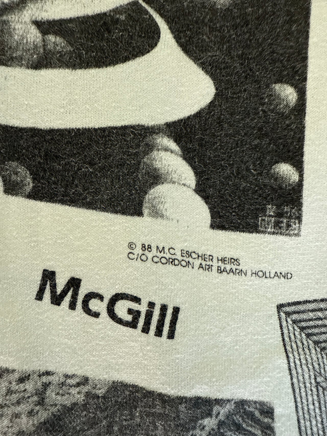 Vintage 1988 M.C. Escher T-Shirt – Surreal Graphic Art Tee – Made in USA – Medium