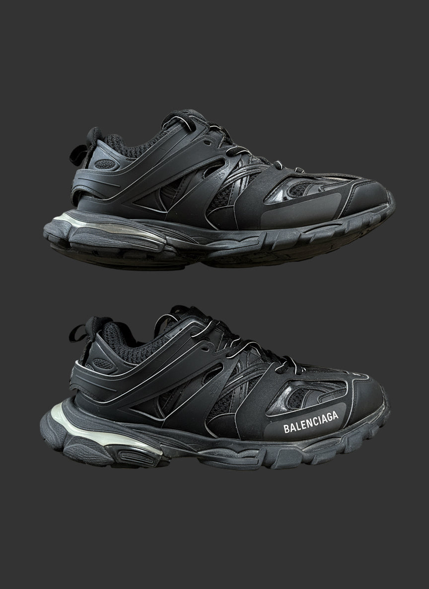 Balenciaga Track Sneakers Triple Black Size 44 11 USA (No Box