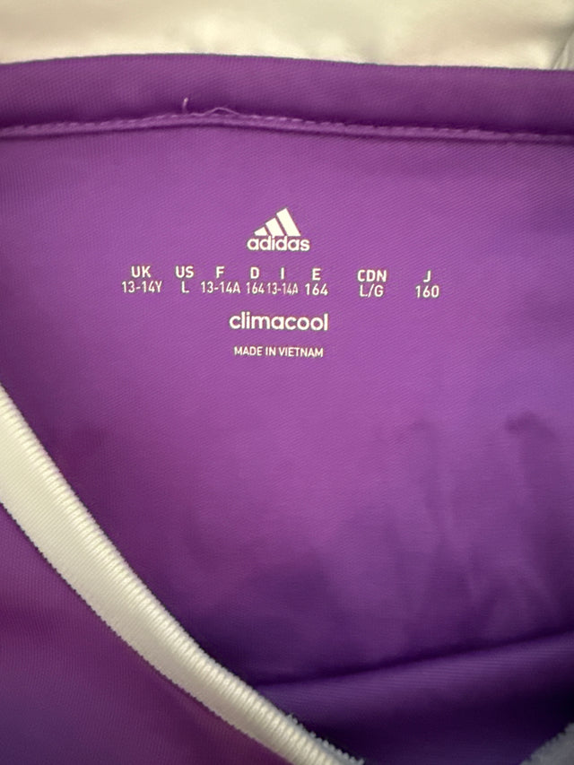 Real Madrid Ronaldo #7 Purple Away Jersey 2016 ClimaCool Youth Large