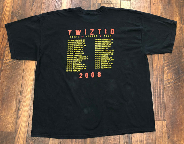Rare 2008 Insane Clown Posse Twiztid Toxic Terror Tour Shirt 3XL