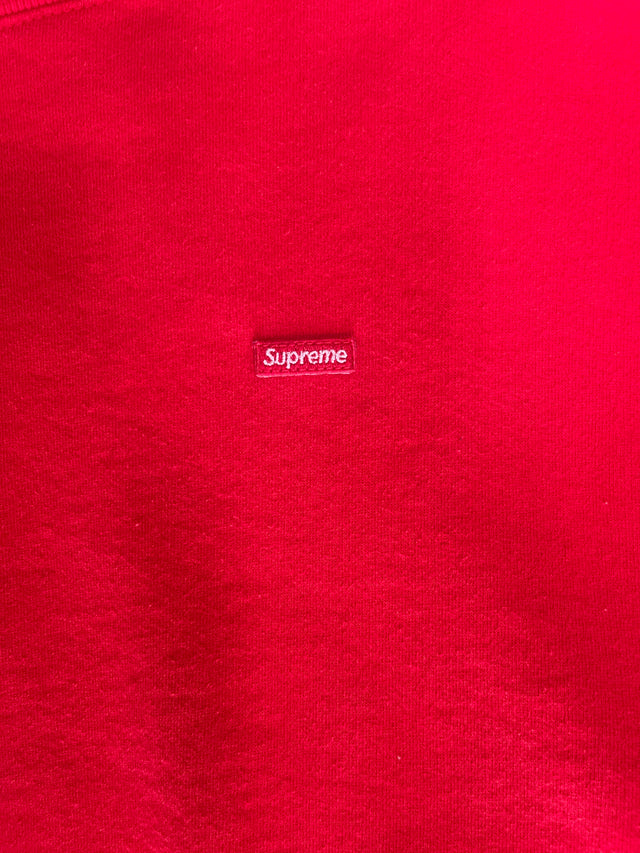 ss18 Supreme Contrast Crewneck Sweatshirt Red Large