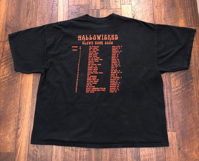 Vintage 2006 Insane Clown Posse Hallowicked Clown Tour Shirt 3XL