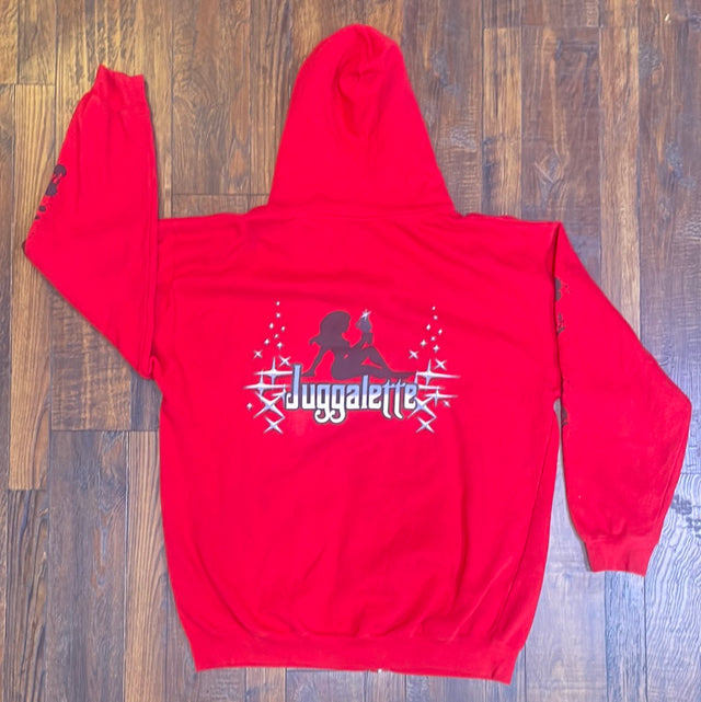 2009 Insane Clown Posse Juggalette Signed Zip Hoodie XL