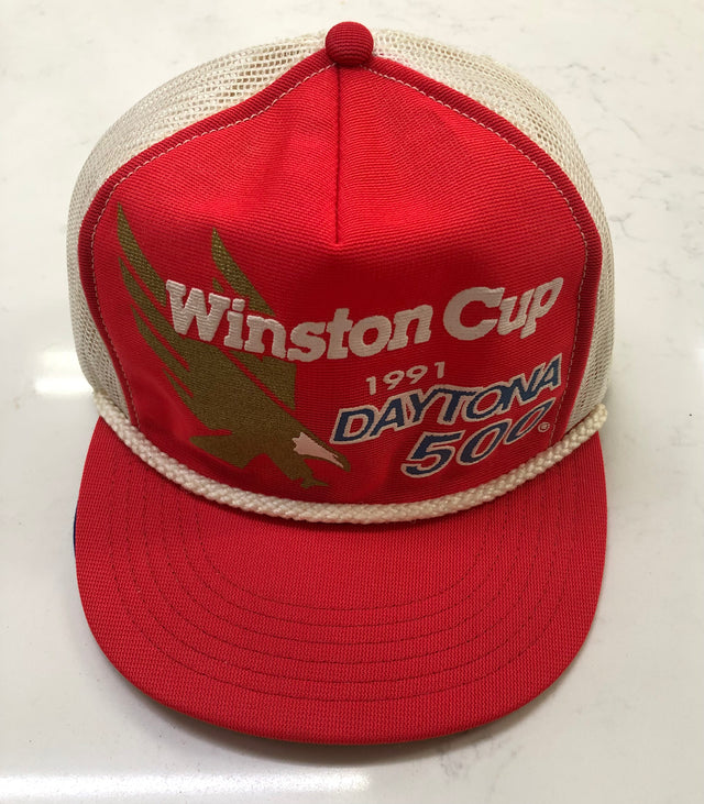 Vintage 1991 Nascar Winston Cup Daytona 500 Trucker Hat