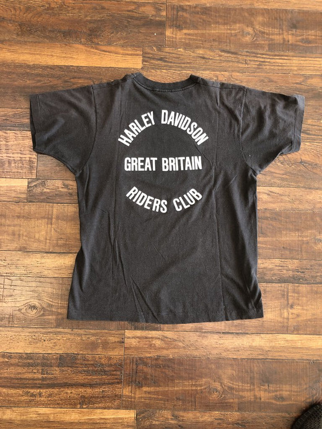Vintage 1983 Harley-Davidson Great Britan Screen Stars Shirt