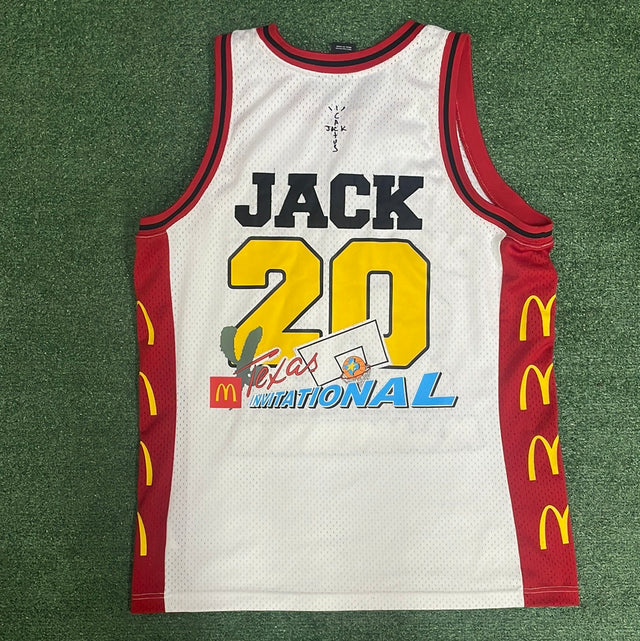 FW20 Travis Scott x McDonald's Cactus Jack All American Jersey White