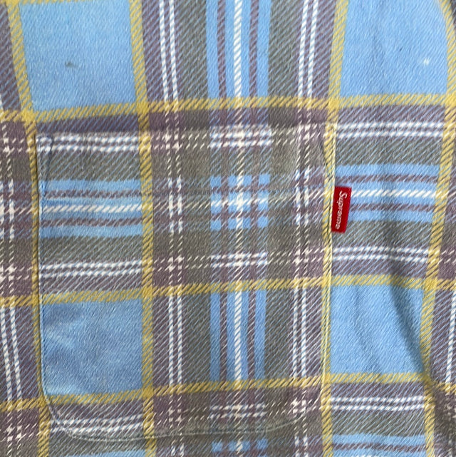 Supreme Printed Plaid Shirt M
