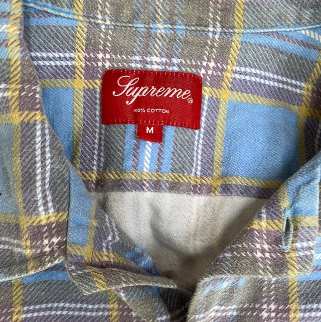 Supreme Printed Plaid Shirt M