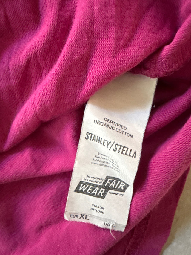 Gorillaz  T-Shirt Stanley Stella Organic Cotton Pink US Large