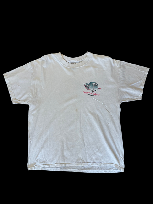 Vintage Déjà Vu Coast to Coast Showgirls Hanes Heavyweight T-Shirt Adult Entertainment Promo Tee (XL)