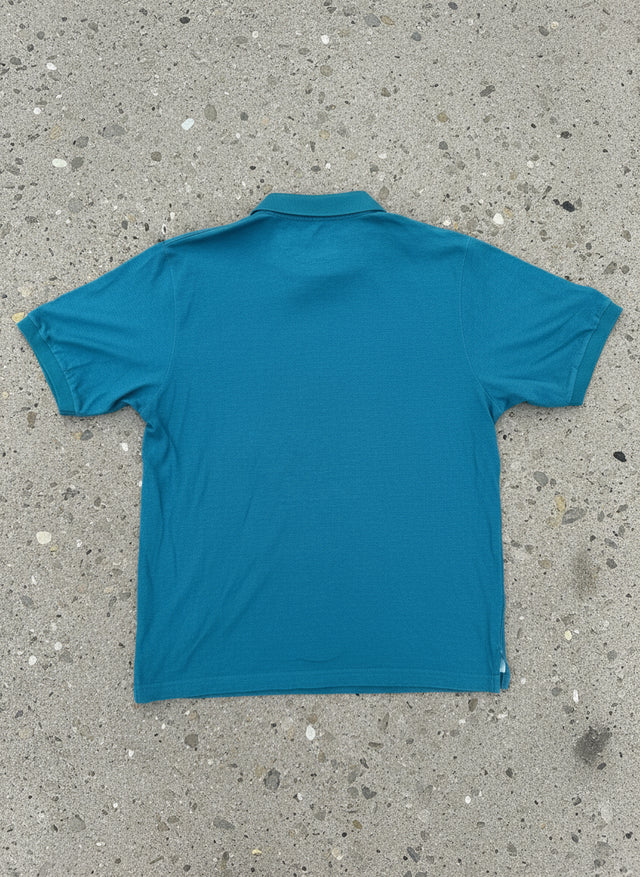 1990s Chaps Ralph Lauren Teal Polo – XL