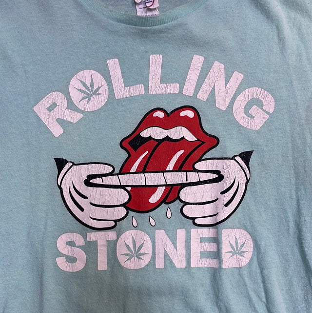 Y2K Rolling Stoned Shirt M