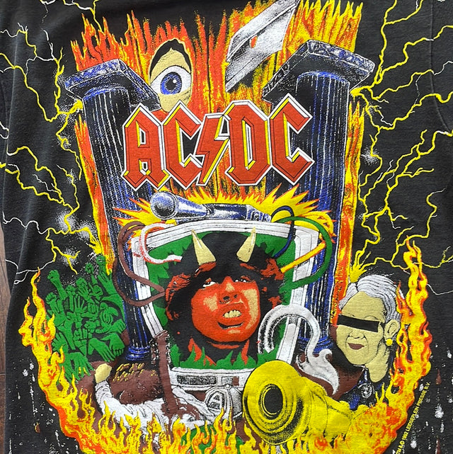 AC/DC 1993 All Over rePrint Shirt L