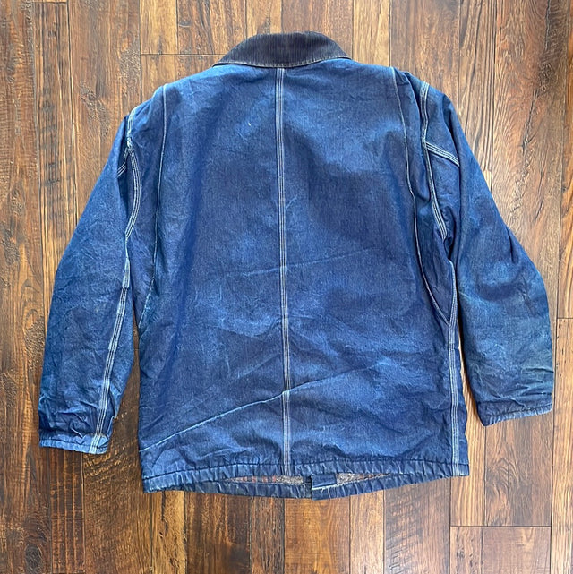 Vintage 90s Dickies Denim Chore Jacket Blanket Lined Large