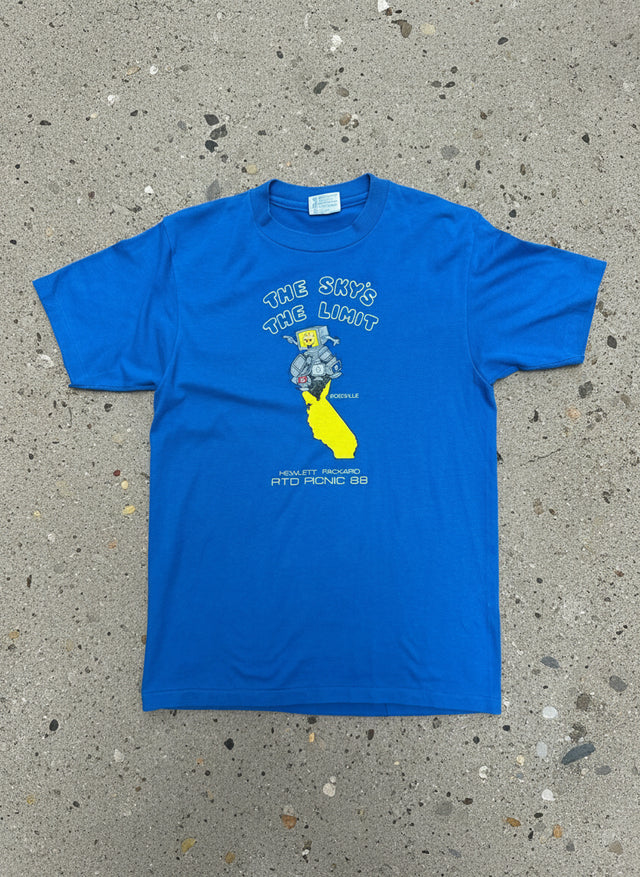 Vintage 1988 Hewlett Packard “The Sky’s The Limit” RTD Picnic Tee Blue – M (38–40) Tech Tee