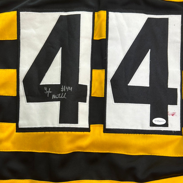 Signed Pittsburgh Steelers #44 Terry Matakevich Sz Bumblebee Jersey XL