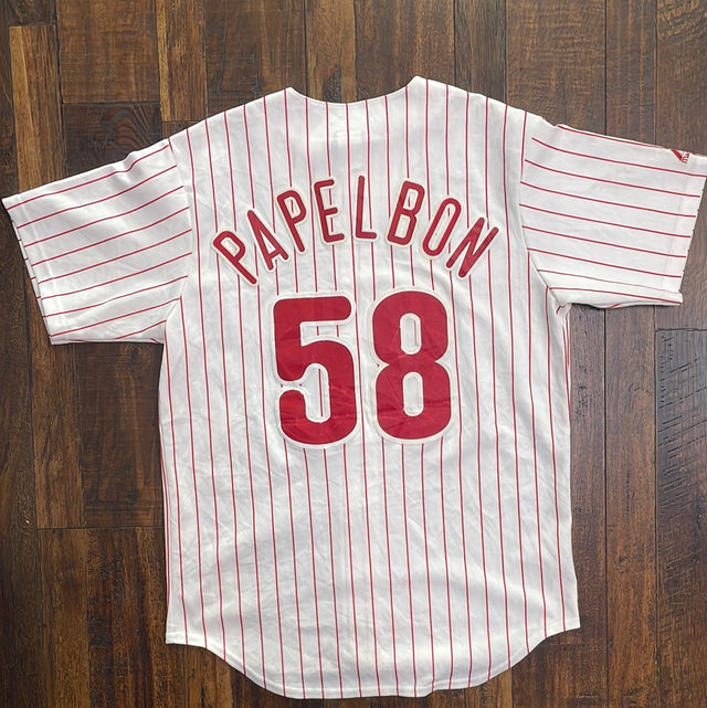 Majestic Philly Phillies #58 Papelbon Jersey M