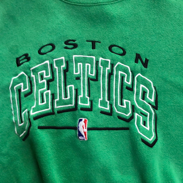 Vintage 1990s Boston Celtics Green Crewneck XL