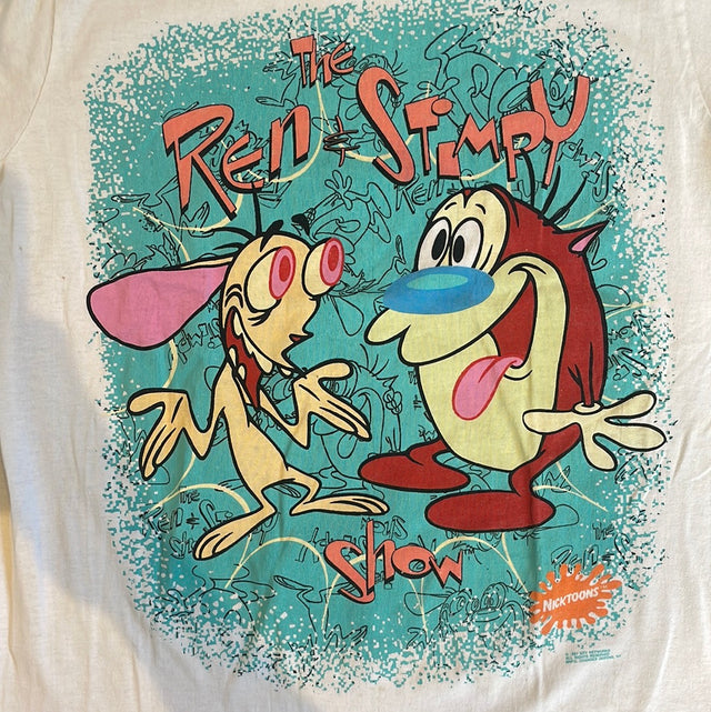 1991 Ren & Stimpy Show Nickelodeon Shirt L