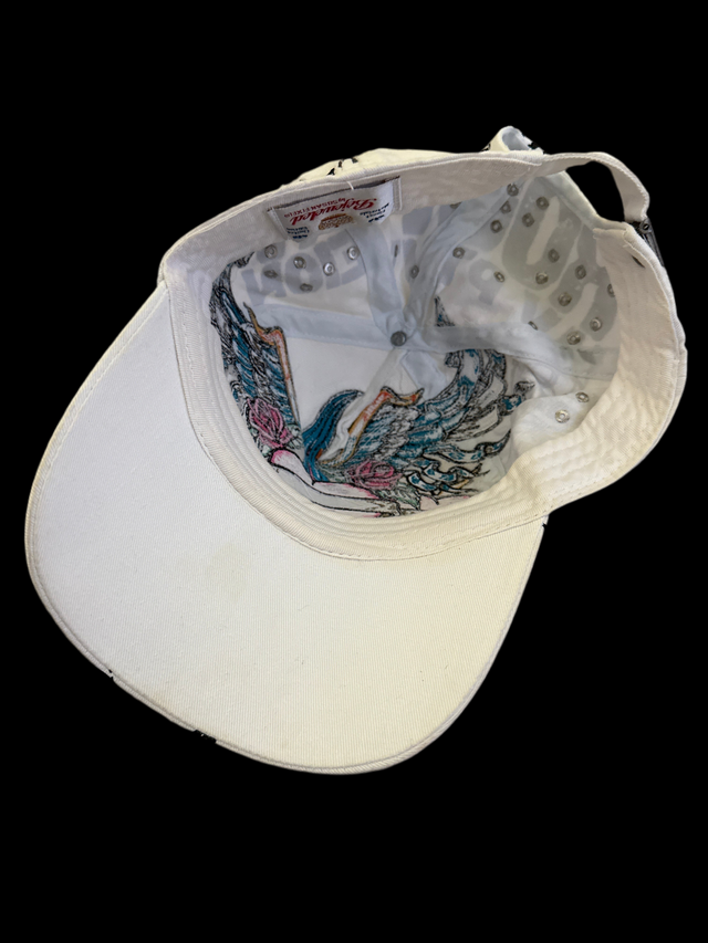 Vintage Y2K Bejeweled by Susan Fixel Rhinestone Tattoo Cap