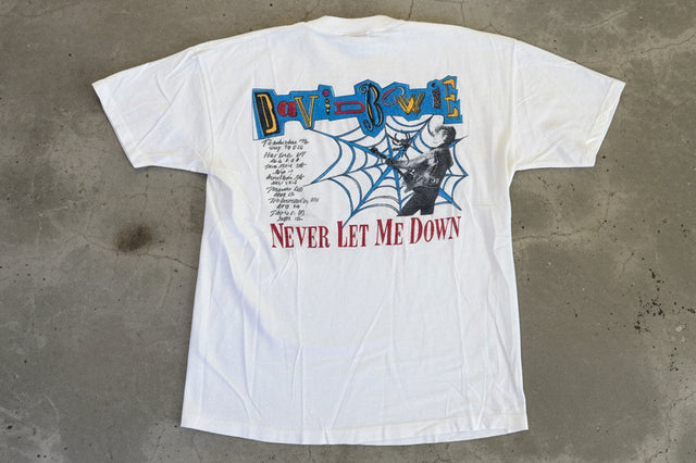 Vintage 1987 David Bowie Glass Spider Tour T Shirt Size L Made In