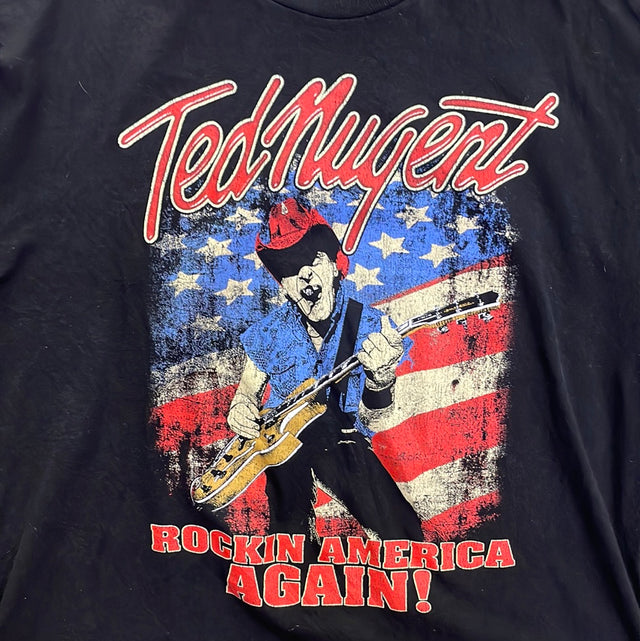 Ted Nugent Rockin America Again Tour 2017 T-Shirt XL