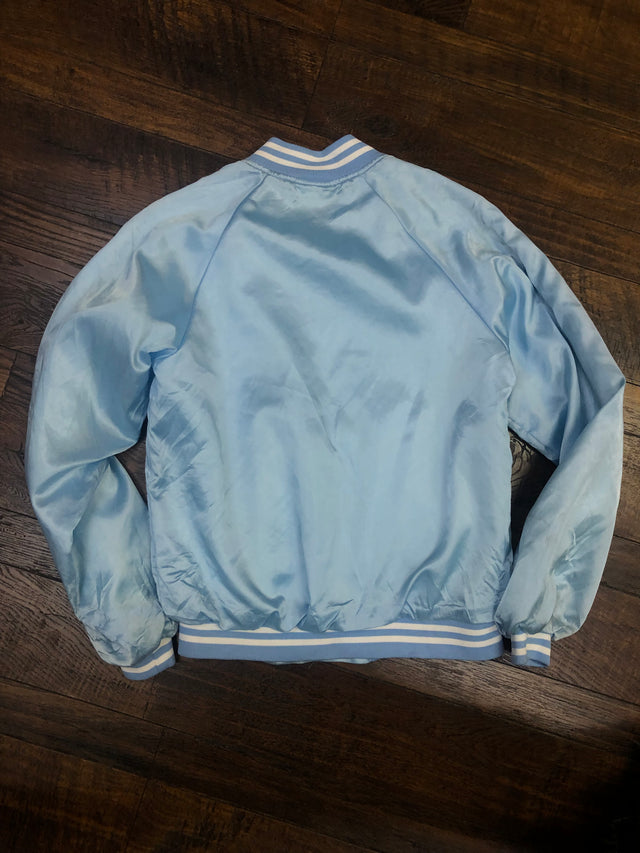 Vintage 80s Baby Blue Bomber Jacket M