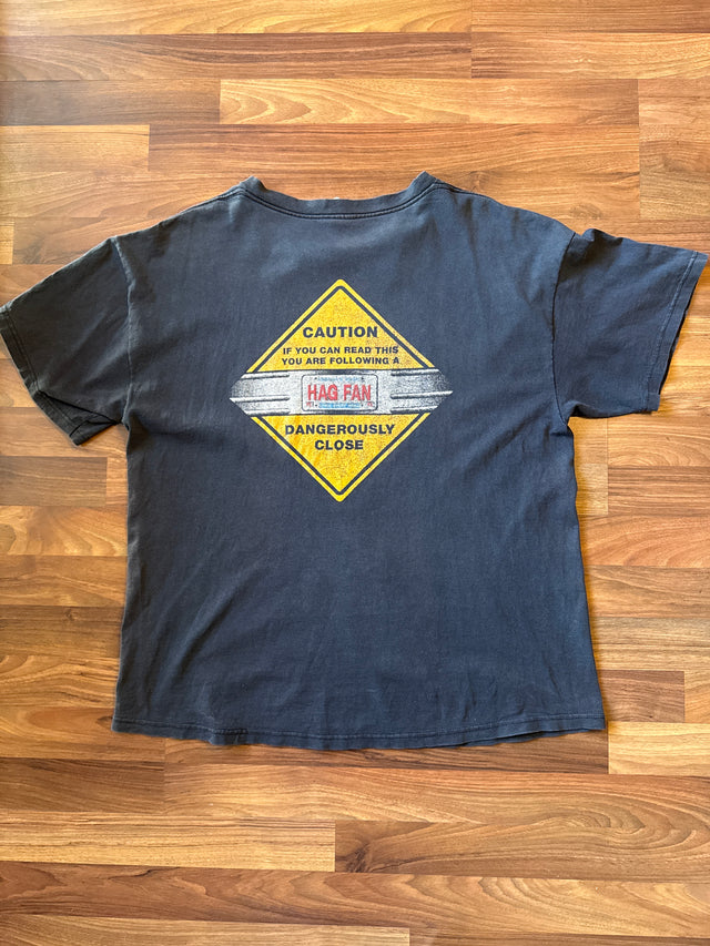 Vintage 2002 Merle Haggard Motorcycle Cowboy Promo Tee Faded Black XL