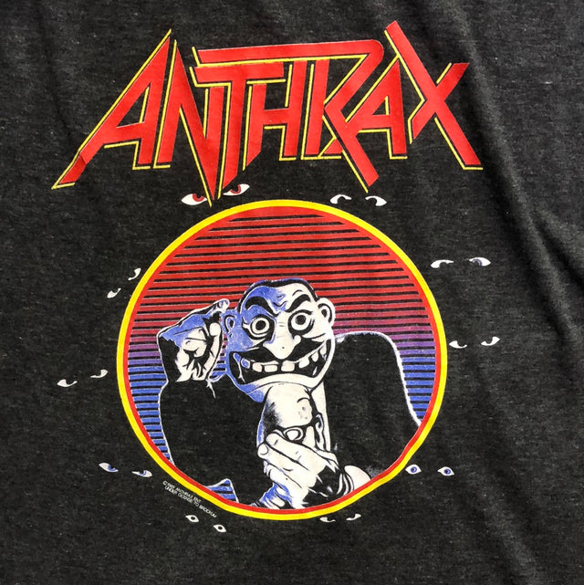 Vintage 1989 Anthrax Don't You Fk'n Look At Me Brockum Ringer Large