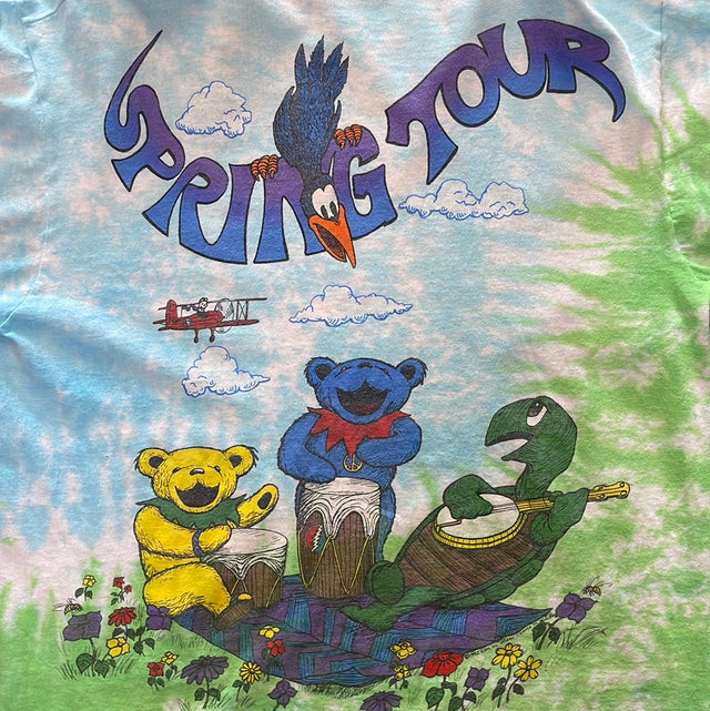Vintage 1992 Grateful Dead Spring Tour Liquid Blue Shirt L