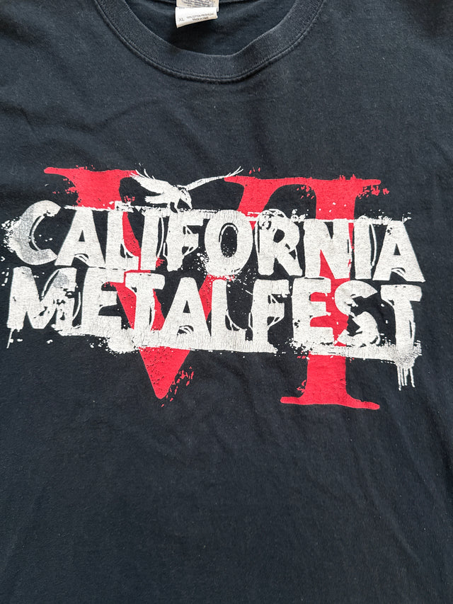 2012 California Metalfest VI Killswitch Engage Asking Alexandria Suicide Silence Tour T-Shirt XL