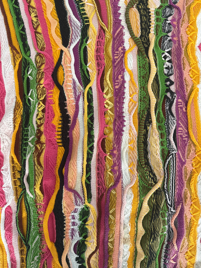 Vintage 1990s Coogi Australia 3D Textured Knit Sweater Multicolor Size L