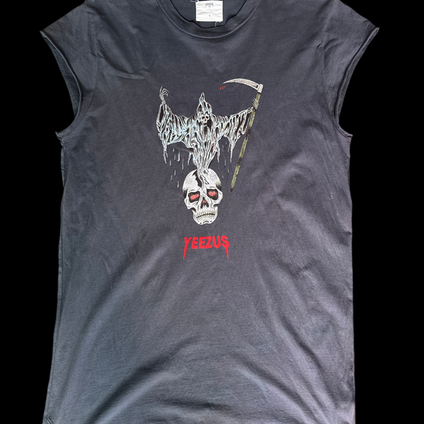 2013 Kanye West Yeezus Tour Grim Reaper Skull Tee Size M – Milk