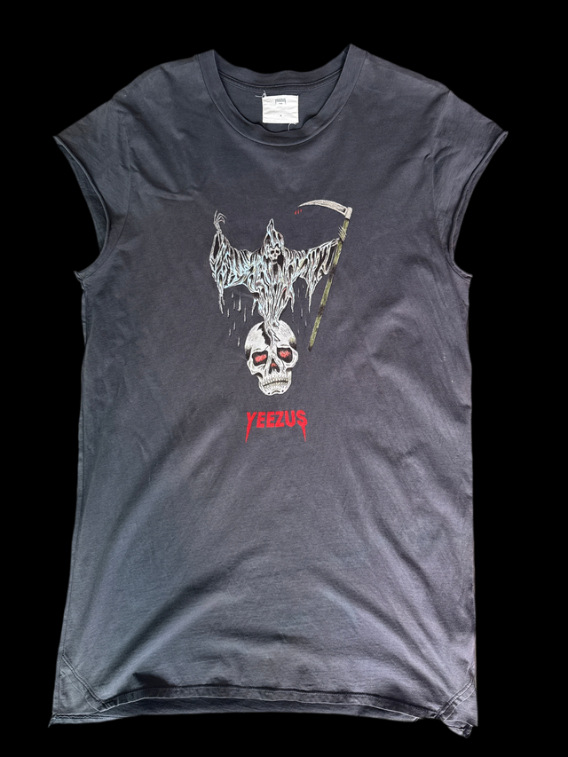 2013 Kanye West Yeezus Tour Grim Reaper Skull Tee Size M