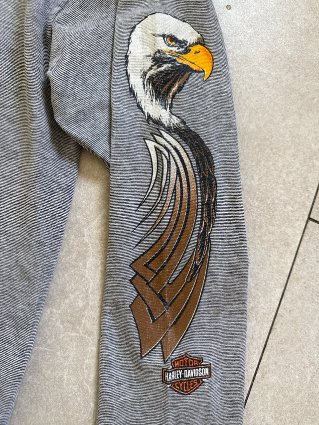 Vintage 1990s Harley-Davidson National Treasure Eagle Long Sleeve T-Shirt Size Large